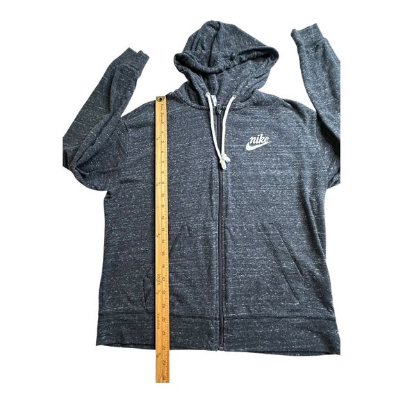 NIKE LOOSE FIT WOMENS BLACK X-FULL ZIP HOODIE SWEATSHIRT SIZE M - Picture 8 of 16